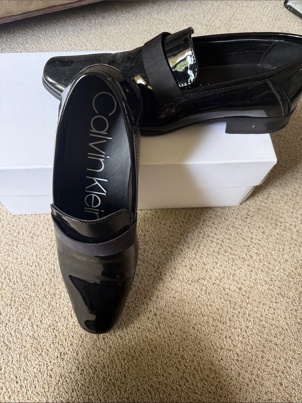 C. K. Bernard Men’s Shoe Box patent shoe